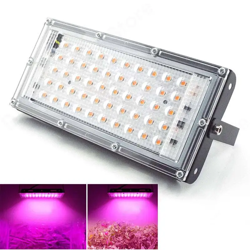 

50W Full Spectrum LED plant flower Grow Light AC 220V Phyto Lamp For indoor Greenhouse grow tent box Hydro growing Lighting V27