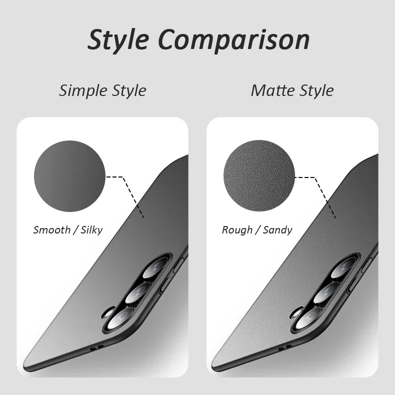 삼성 갤럭시 S26 S25 S24 S23 S22 S21 FE 플러스 울트라 5G 케이스 충격 방지 하드 플라스틱 울트라 슬림 무광 커버