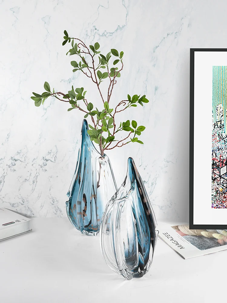 グラデーションガラスの花瓶,クリエイティブなリビングルームの装飾