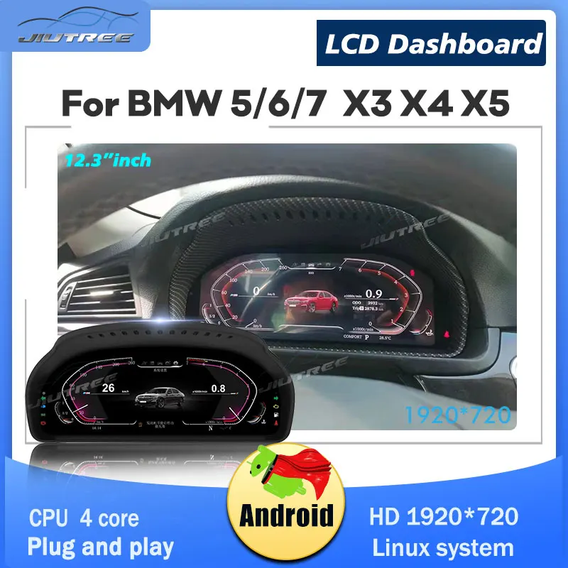 Panel de instrumentos de clúster LCD de coche para BMW serie 5/6/7 X3