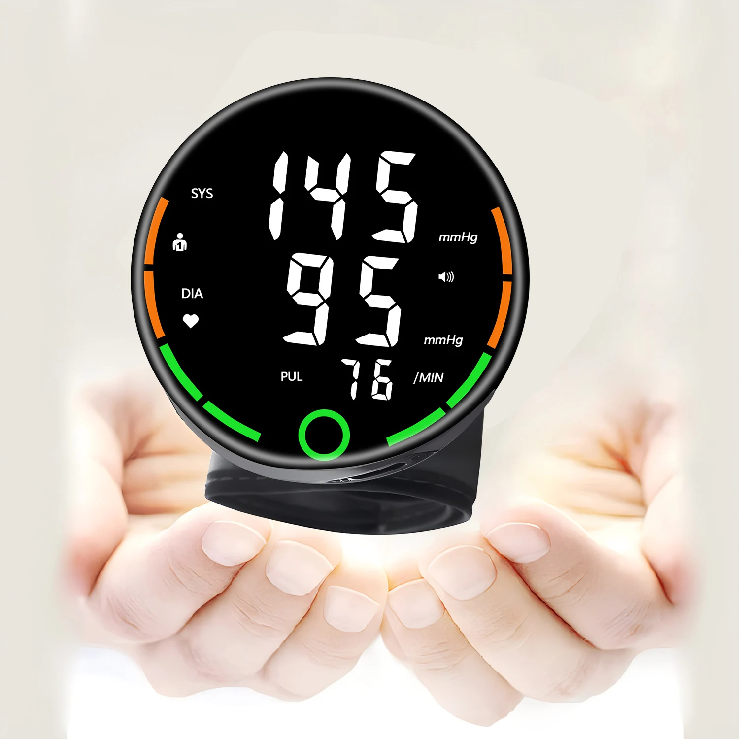 Digital Voice Recharge Arm Automatic Blood Pressure Monitor LCD BP Sphygmomanometer Pressure Meter Tonometer for Arterial