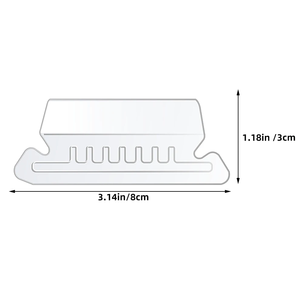 Pvc File Folder Tabs Transparent Labels Hanging Folders Inserts Identification Markers 100pcs For File Folder Transparent Folder