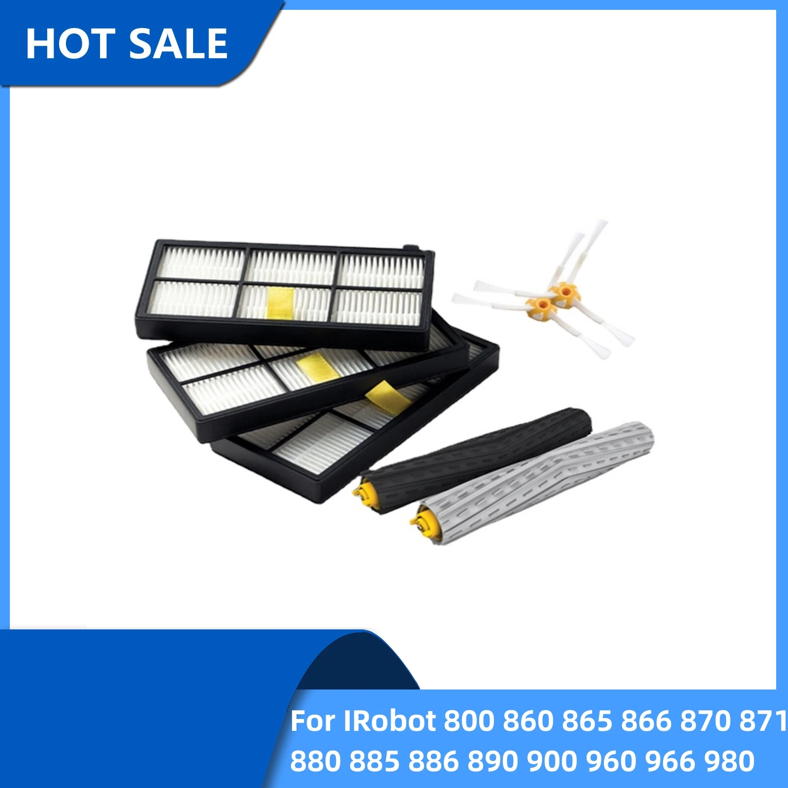 Voor Irobot Roomba Onderdelen Kit Serie 800 860 865 866 870 871 880 885 886 890 900 960 966 980-Borstels En Filters