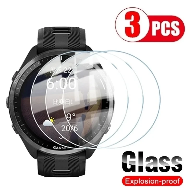 Premium Tempered Glass Screen Protector Film for Smart Watches - 3 Pack