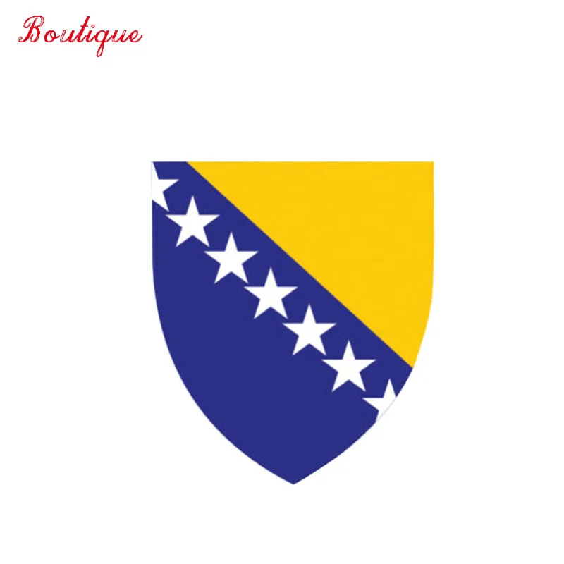 

Лидер продаж, креативный Стайлинг автомобиля, наклейки на мотоцикл, автомобиль с боснийским флагом, виниловые водонепроницаемые ПВХ наклейки, персонализированные украшения