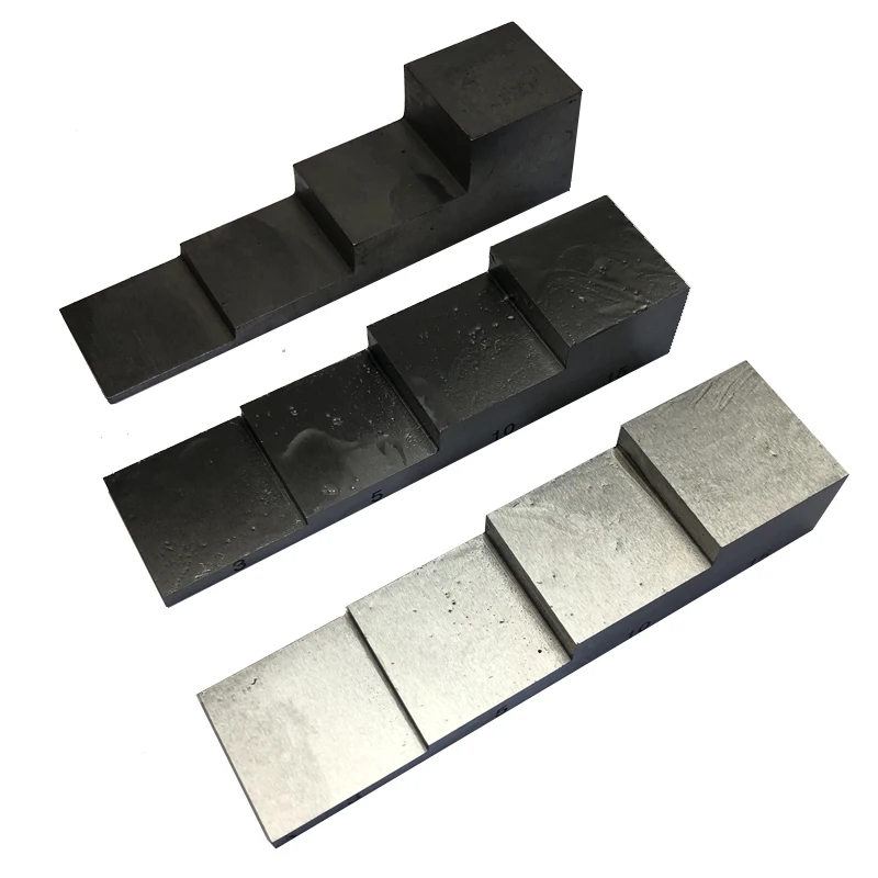 Calibration Block 4 step 2.5- 5- 10- 20mm Steel Ultrasonic Thickness Gauge Linear Calibration Block Carbon