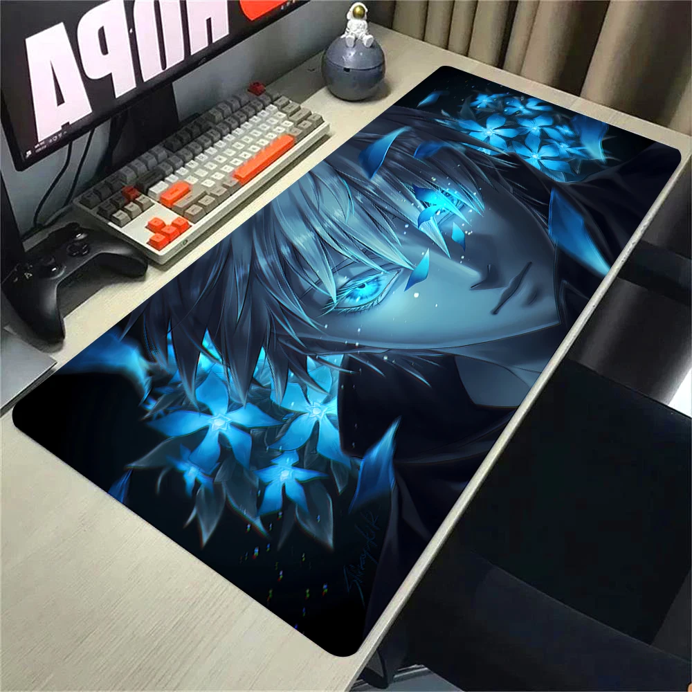 Gaming Mousepad Anime Jujutsu Kaisen Mouse Pad Gojo Satoru Large Gaming Mousepad Gamer Company Keyboard Mouse Mats Computer Desk Mat Big Carpet Mouse Pad Computer Desk Mat Anime Carpets