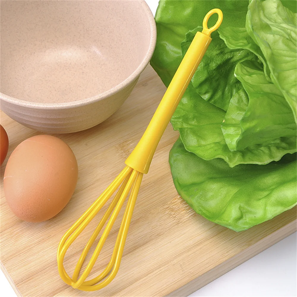 Hand Whisk Baking Utensils Green Silicone Stirring Rod 18.5cm