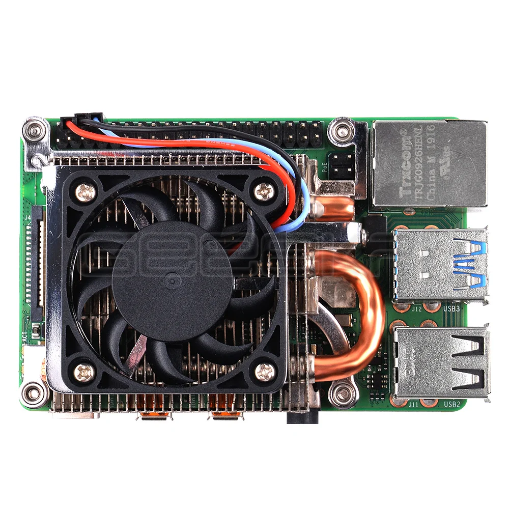 Geeekpi-radiador do Ventilador Ventilador Dissipador de Calor para Raspberry pi b Ultra Fino Perfil Baixo Torre de Gelo Novo - Imagem 5