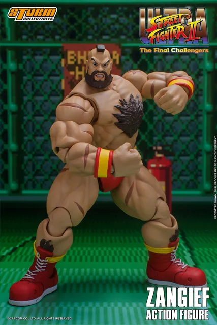 ZANGIEF Street Fighter II Action Figure para Fãs, Storm Toys, Conjunto  completo, 6 '', Em Stock, 1