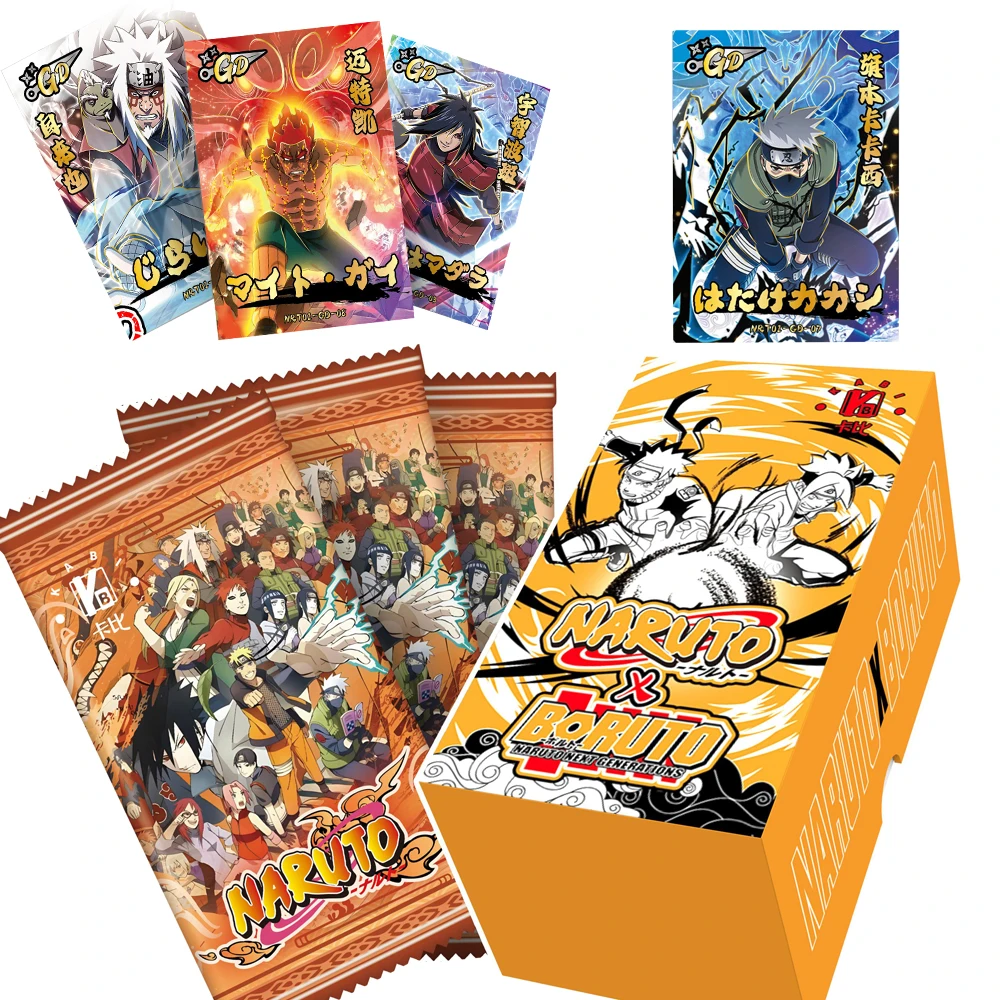 

Naruto Collection Cards Japanese Action Anime Character Hatake Kakashi Q-version Ninja Window Card Kids Favorite Holiday Gifts