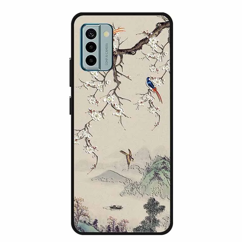 Elegant Black Silicone 3D Relief Emboss Soft Back Case Cover