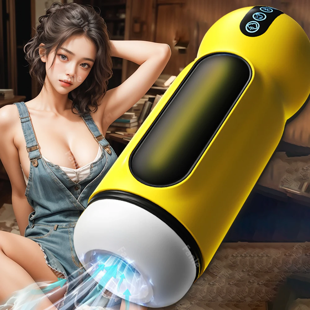 APP Heating Automatic Male Masturbator Cup Sucking Heated Vibration Vacuum Pocket Pussy Stroker Blowjob Penis Sex Toys For Men