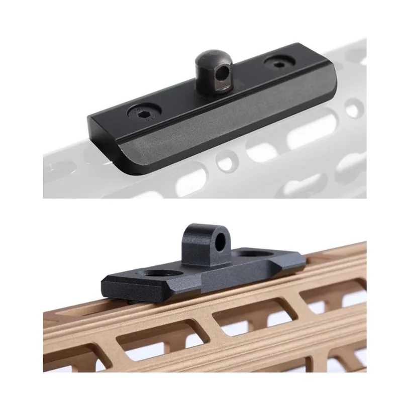 Фото Тактический MLOK Keymod Bipod, адаптер для защиты рук, низкопрофильный аксессуар для винтовки AR15, Bipods Picatinny Rail №4