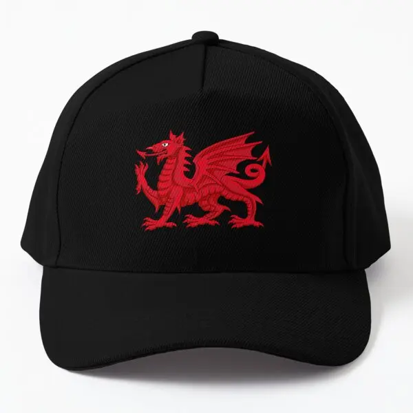 

Welsh Dragon Baseball Cap Hat Black Snapback Czapka Mens Summer Hip Hop Fish Bonnet Women Casual Casquette Outdoor Sun Boys