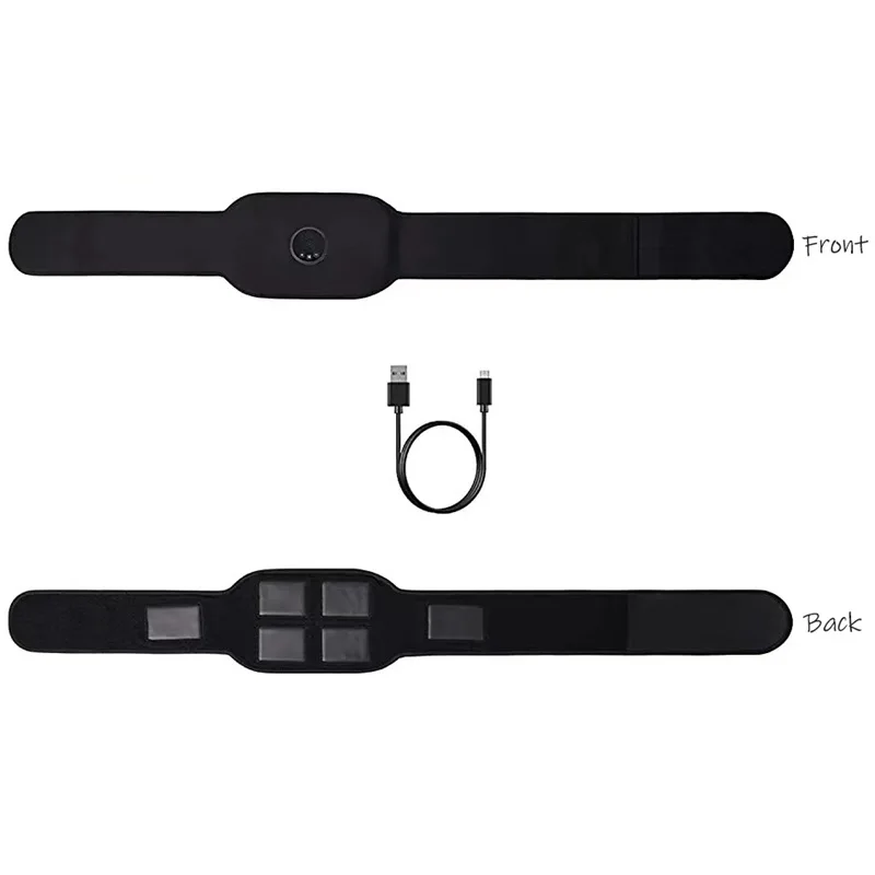 Abdominal Toning Belt Muscle Toner Abs Trainer Electric USB Recharge Body Waist Belly Massager Fitness Workout Training Equiment