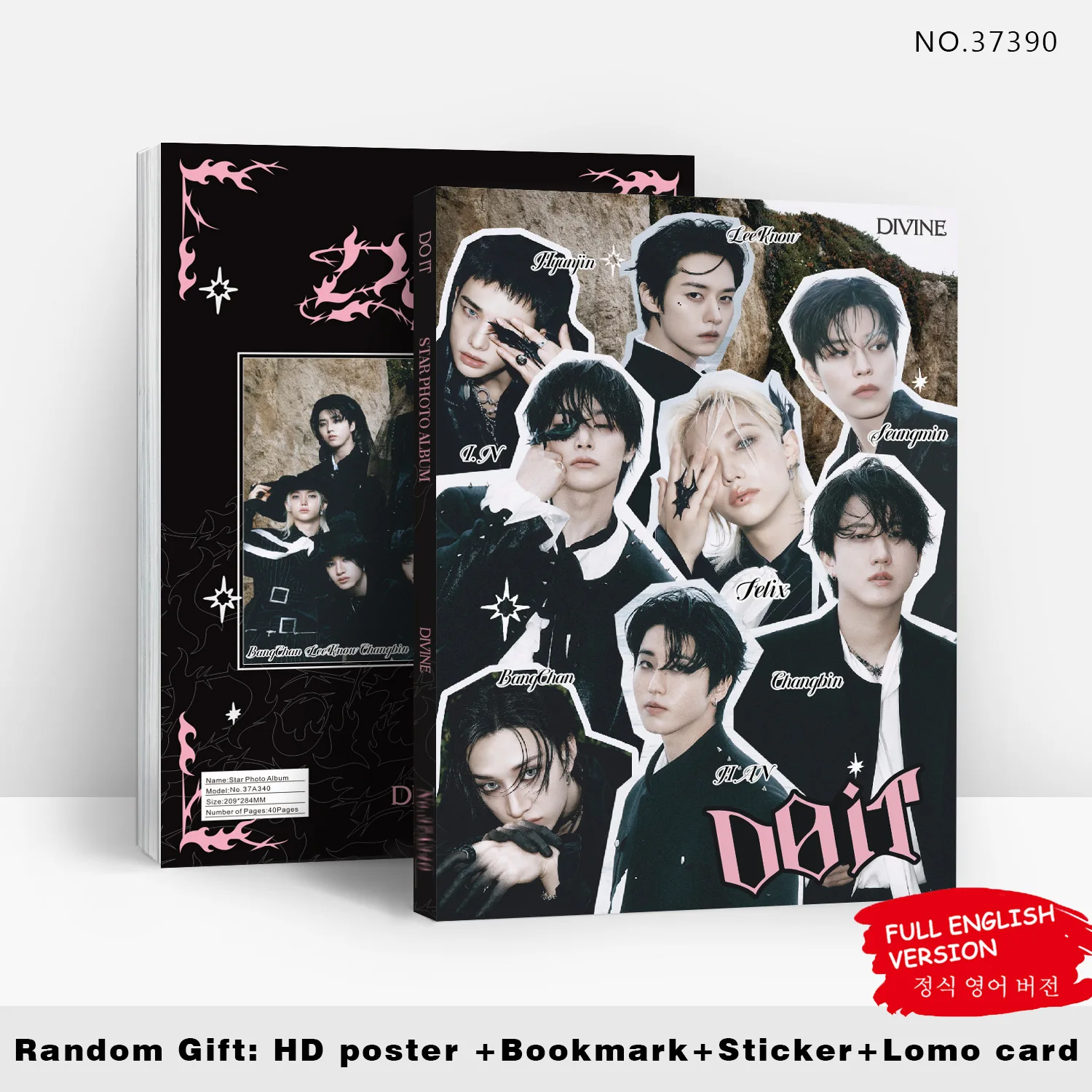 En stock 80 pages album photo SKZOO STRAY KIDS album DO IT marchandise cartes photo magazine stray kids star photobook vacances gif