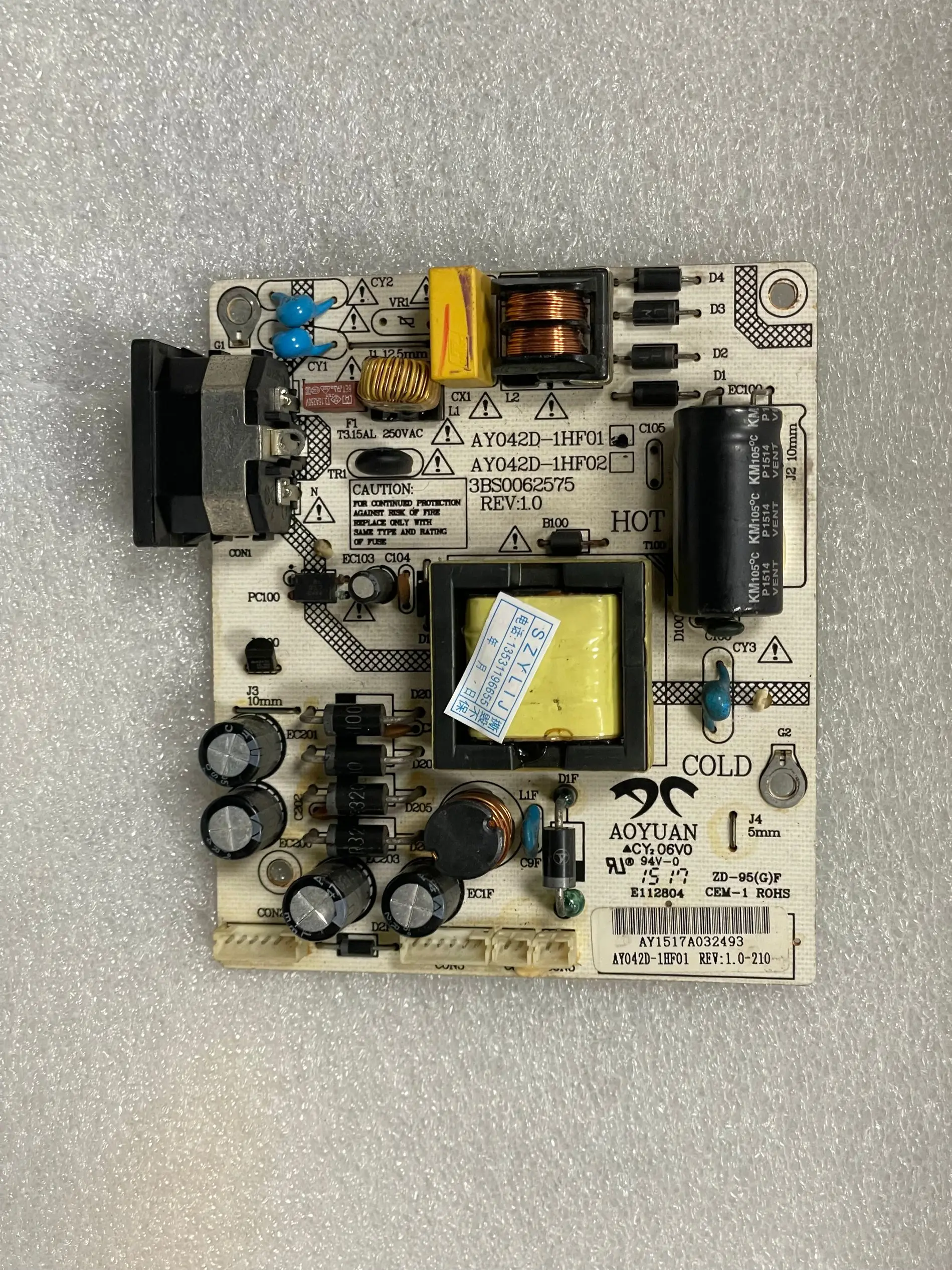 

M3C3F Power board N3212 Power board AY042D-1HF01 3BS0062575