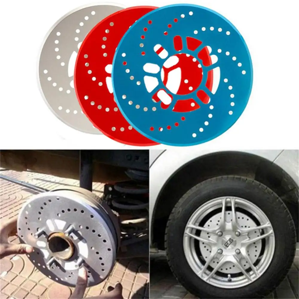 Car Brake Caliper Covers 2Pcs Aluminum Alloy Car Disc Brake Cover Sheet Auto Car Vehicle Wheel Brake System Accessories