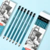 Matte Sketch Pencil Art Graphite Pencils Set HB, 2B, 4B, 6B, 8B,  12B, Mix For Painting Writing Shading Sketch Black Lead Design 2