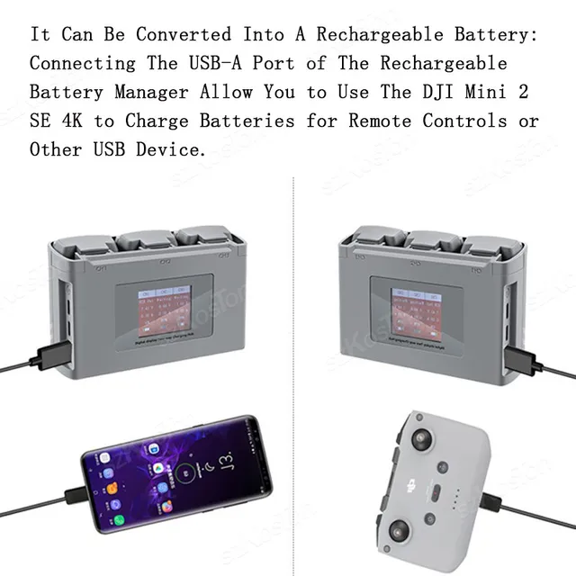 DJI Mavic Mini 2/SE Mini 4K バッテリー充電ハブドローン