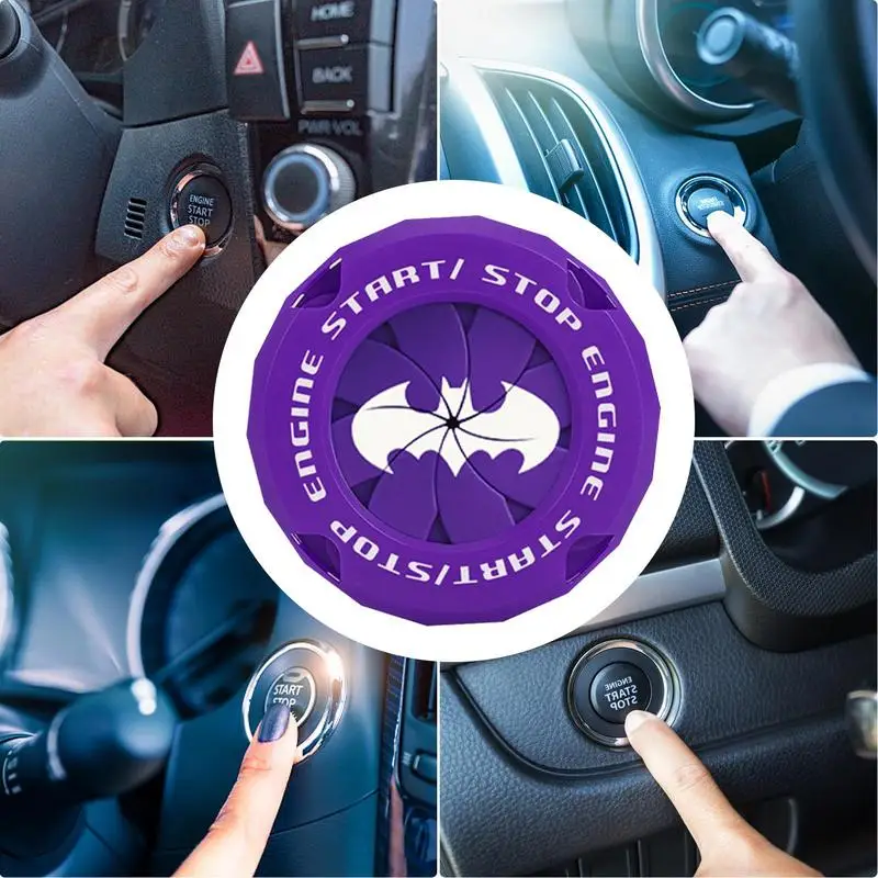 Universal Push Start Button Cover with Stylish Design