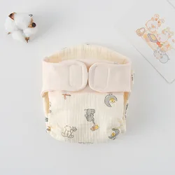 Summer Cotton Reusable Baby Training Pants | Cartoon Print Infant Shorts and Diaper Cover - L (Space animal)