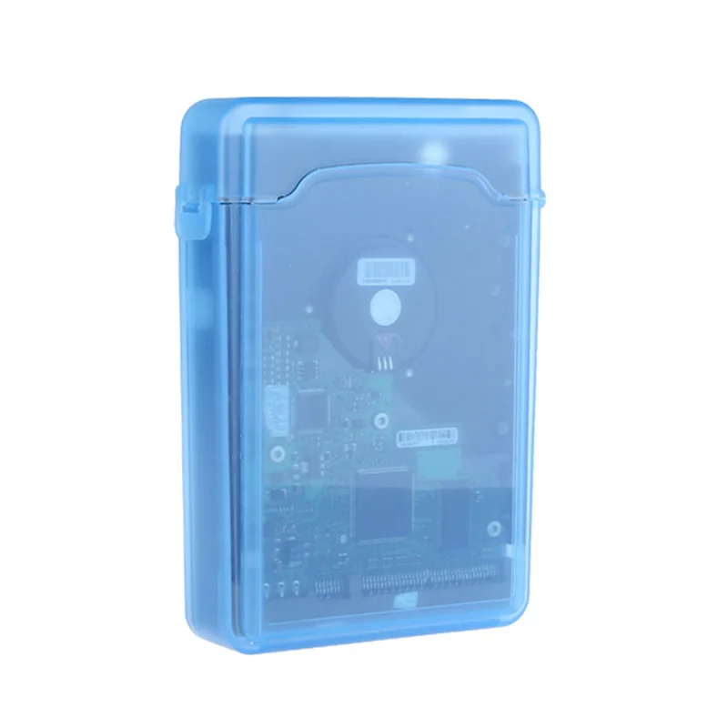 10개 3.5인치 휴대용 IDE Sata HDD 외부 케이스 하드 드라이브 케이스 하드 케이스 PP 보호 케이스-Y41A