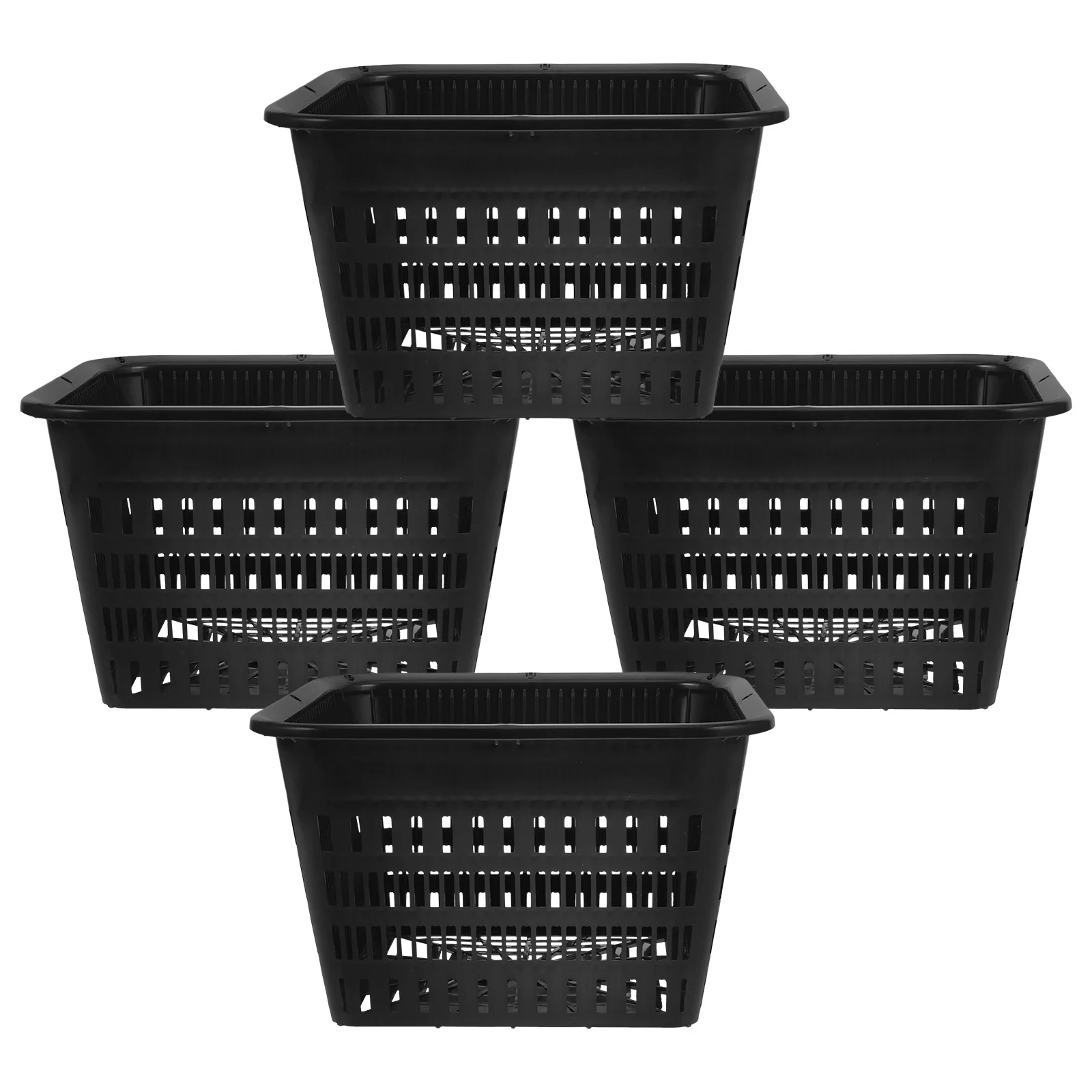 

4 Pcs Hydroponic Growing Basket Plant Pot Plastic Planting Green with