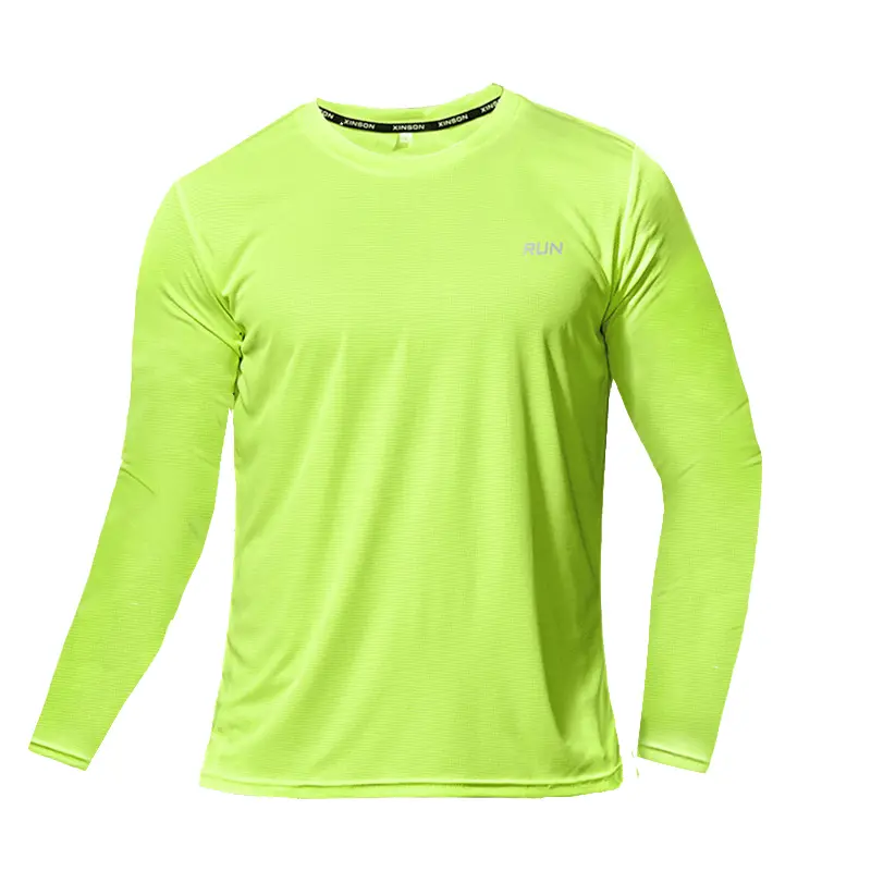 Summer Ice Silk Long Sleeve T-Shirt Men 2023 New Quick Dry Breathable Air Conditioning Outdoor Sun Protection Running Outer Wear - Image 10