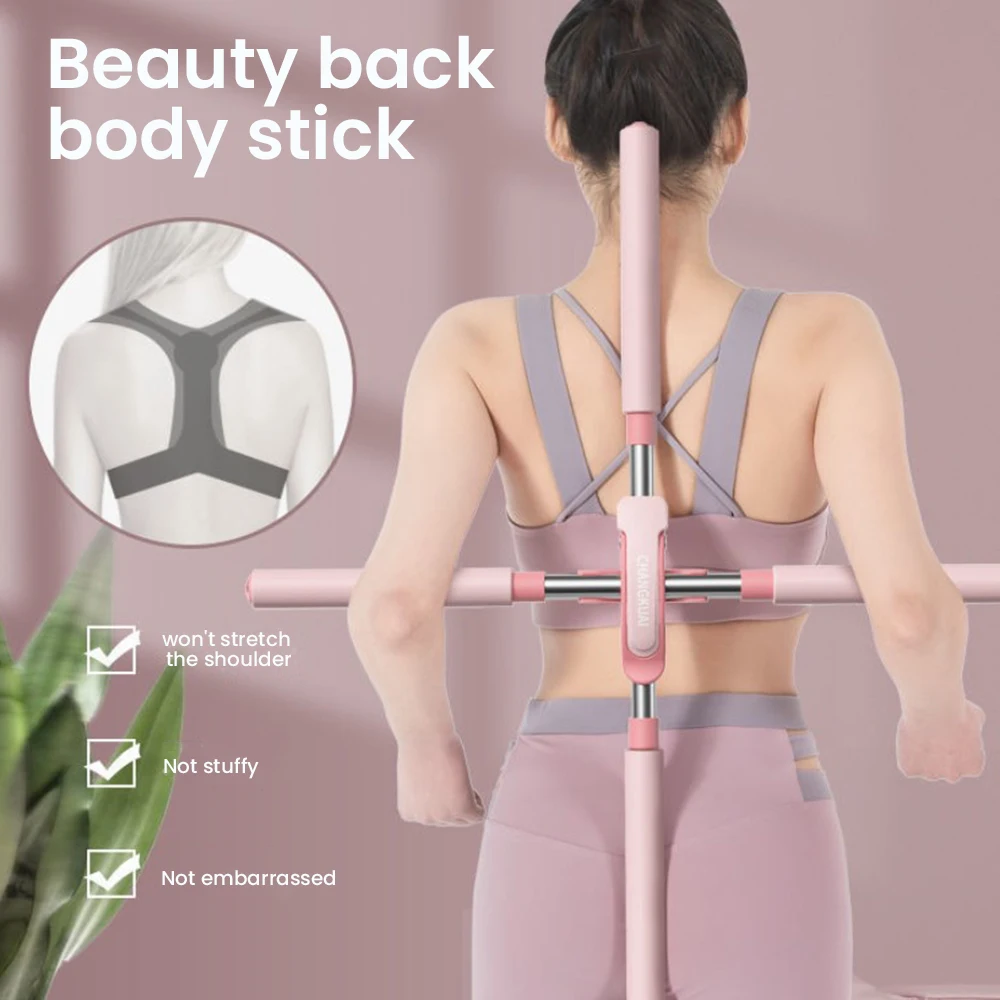 

Multipurpose Pranayama Stick Cross Shape Stainless Steel Yoga Sticks for All Age Foam Wrapped Strength Training Equipment SAL99