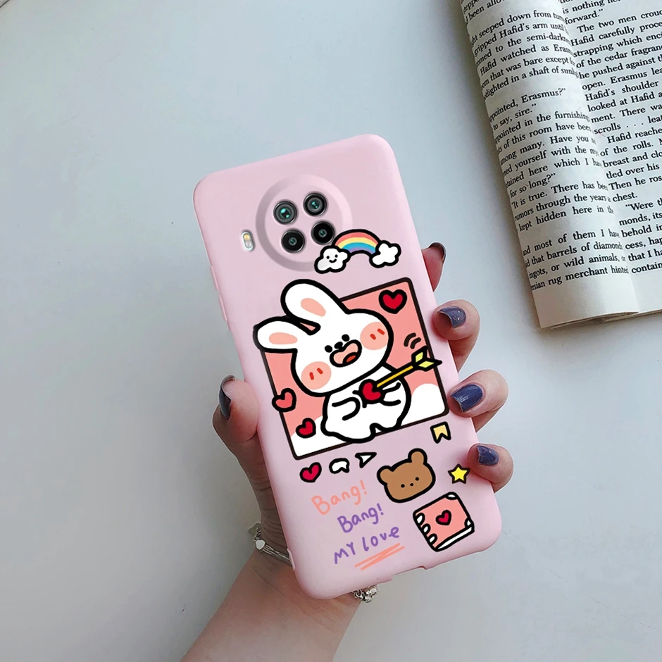 Smile Painted Matte Silicone Soft Shockproof Phone Case for Xiaomi Mi 10T Lite 5G