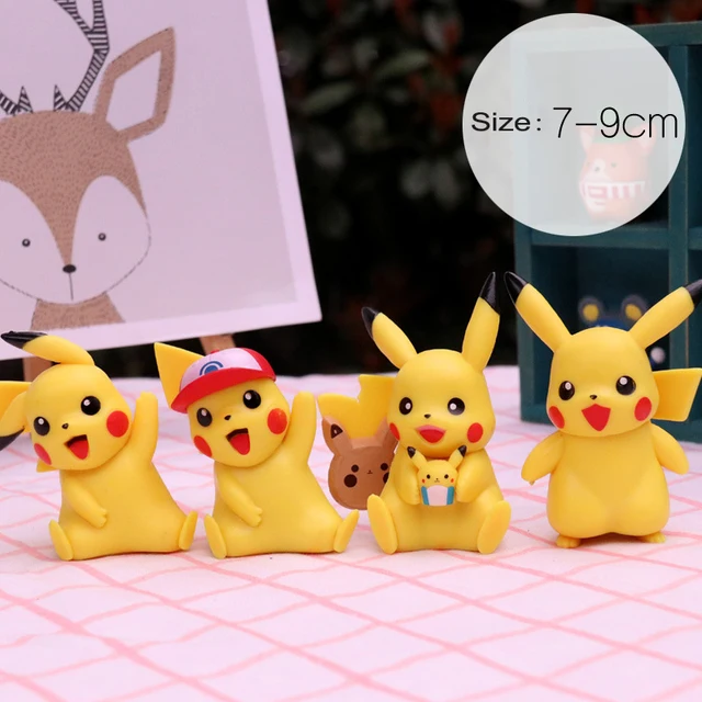 Pokemon Pikachu Charmander Psyduck Squirtle Jigglypuff Bulbasaur Bulbasaur Anime Figures Toys Model Kawaii Kids GIft 6