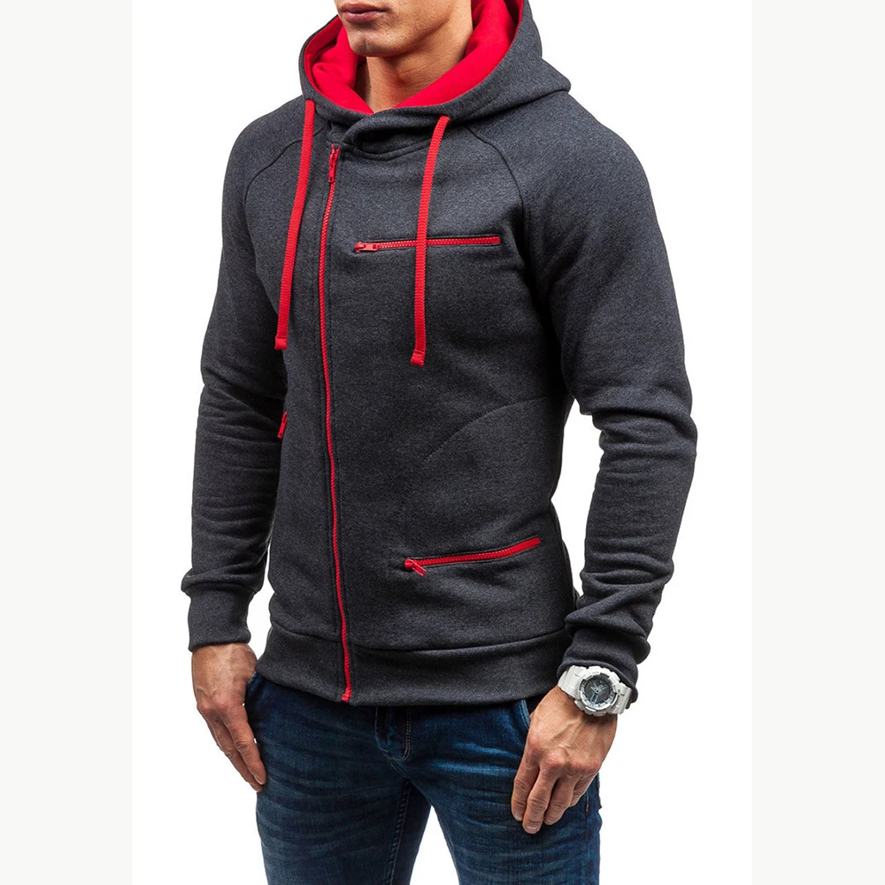 Gibson's new men's sweatshirts for autumn, winter and spring of 2023 are street-mounted with four-color zippered hoodies and men