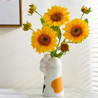 Cat Paw Vase Artificial cute Cat Paw Ceramic Flower Pot Creative Desktop Ornaments For Playrooms Dining Rooms 2