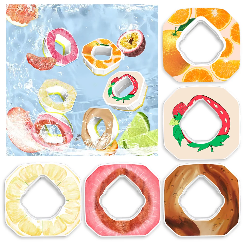 1-5PCS Flavour Scent Pods Water Bottle Flavor Caps 0 Sugar 0 Calorie Multi-flavor Fragrance Ring with Fragrance Drink More Water