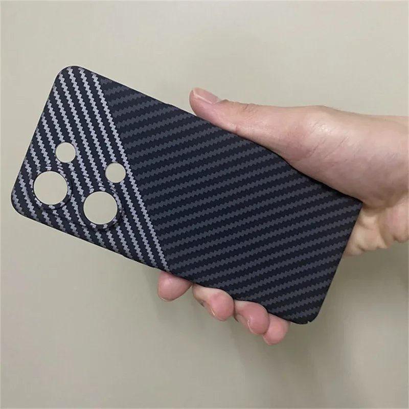 Carbon Fiber Stripe Matte Back Cover - Acrylic Hard PC Case