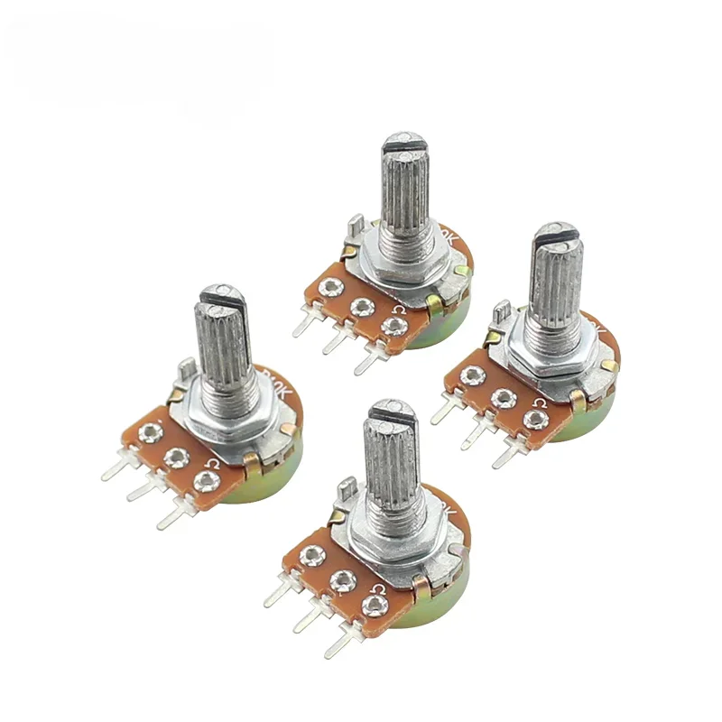10PCSWH148LinearPotentiometer20mm3pinWithNutsAndWashers1K2K