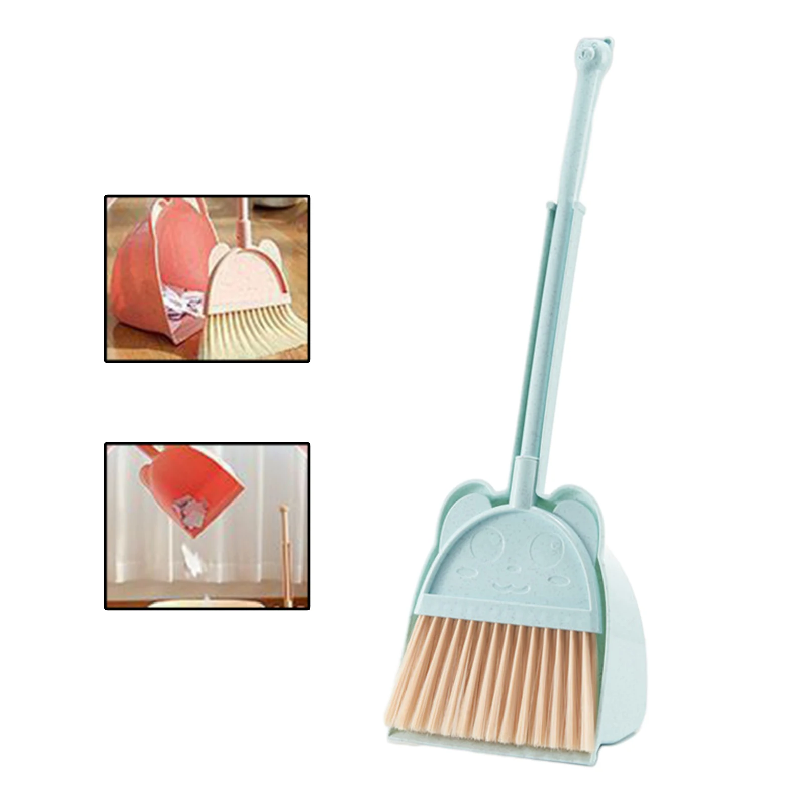 Kids Broom and Dustpan Set Household Mini Cleaning Set Little Housekeeping Play Set Playhous for Kids 3+ Years oldBirthday Gifts 4