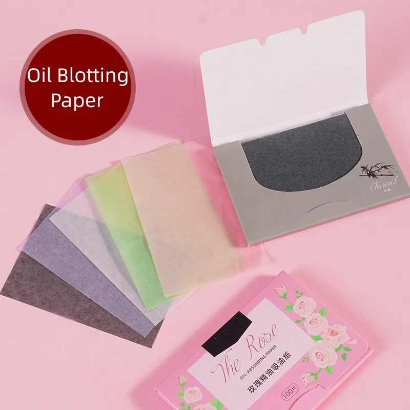 

100Pcs/Box Face Oil Blotting Paper Protable Matting Wipes Facial Cleanser Control -absorbing Cleaning Tools New