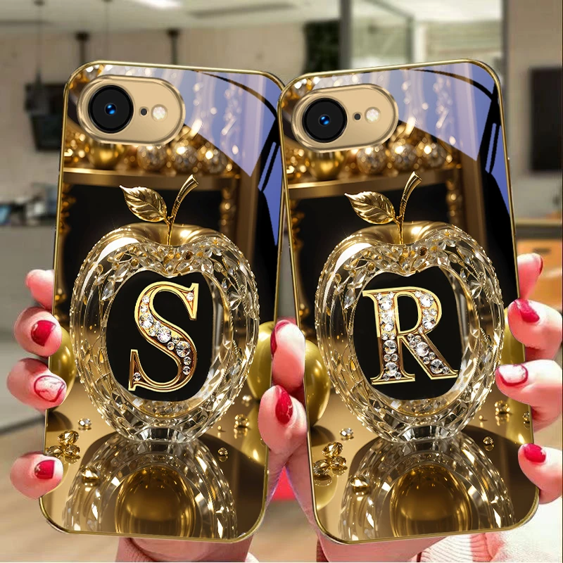 Exquisite Luxury Gold Glass Phone Case