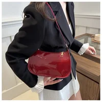 Spring Trendy Fashion Women's Solid Color Shoulder Bag Versatile Small Square Design Gentle Style for Casual Occasions 1
