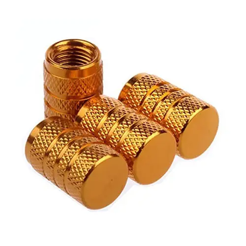 DSYCAR 4Pcs Silver Car Tire Valve Stems Cap Knurling Style Tire Valve Cap Aluminum Tire Wheel Stem Air Valve Cap for US Schrader - Image 31