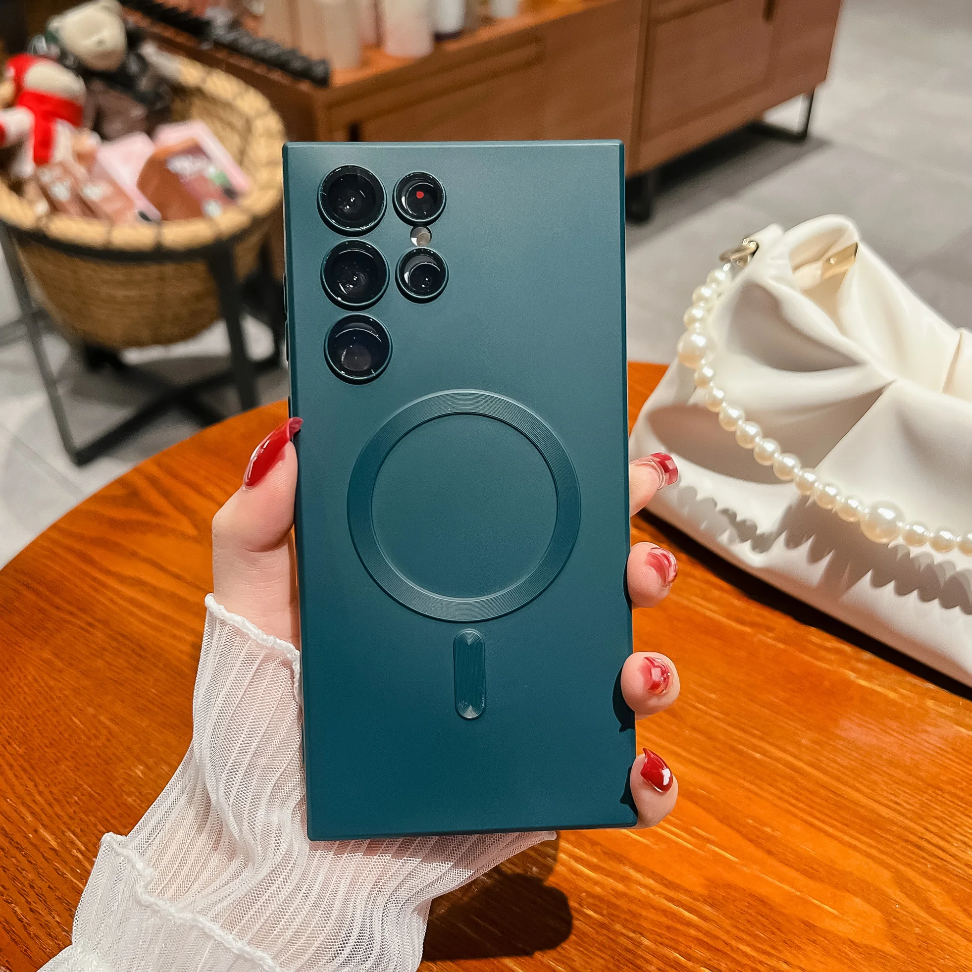 Luxury Matte Magnetic Soft Silicone Case