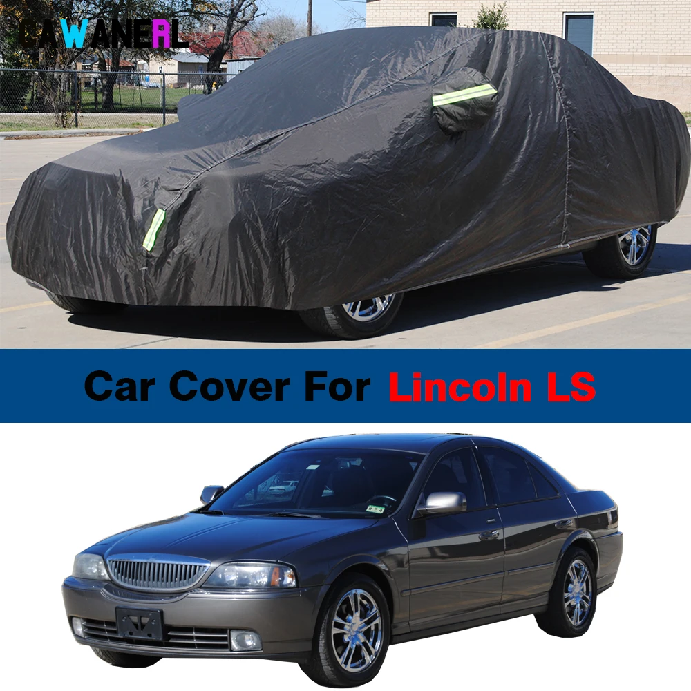 

Waterproof Car Cover Indoor Outdoor Anti-UV Sun Rain Snow Ice Wind Protection Auto Cover For Lincoln LS 1999-2006