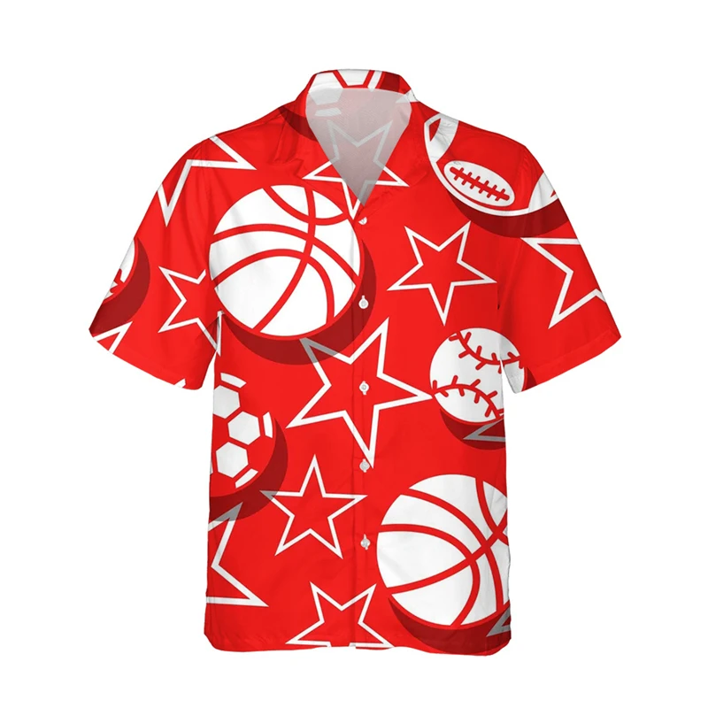 thumbnail image 1 of Camiseta hawaiana de baloncesto y fútbol con estampado 3D para hombre, camisas playeras de gran tamaño con botones para hombre, ropa de verano, camisetas de manga corta, 1 of 5