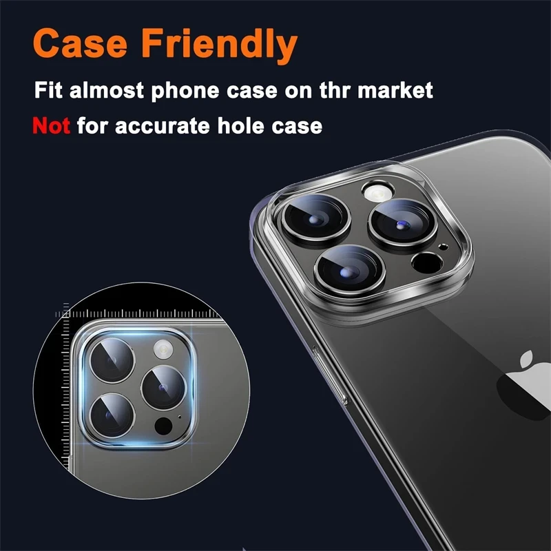 Premium Metal Camera Lens Protector with Ultra High Definition Glass