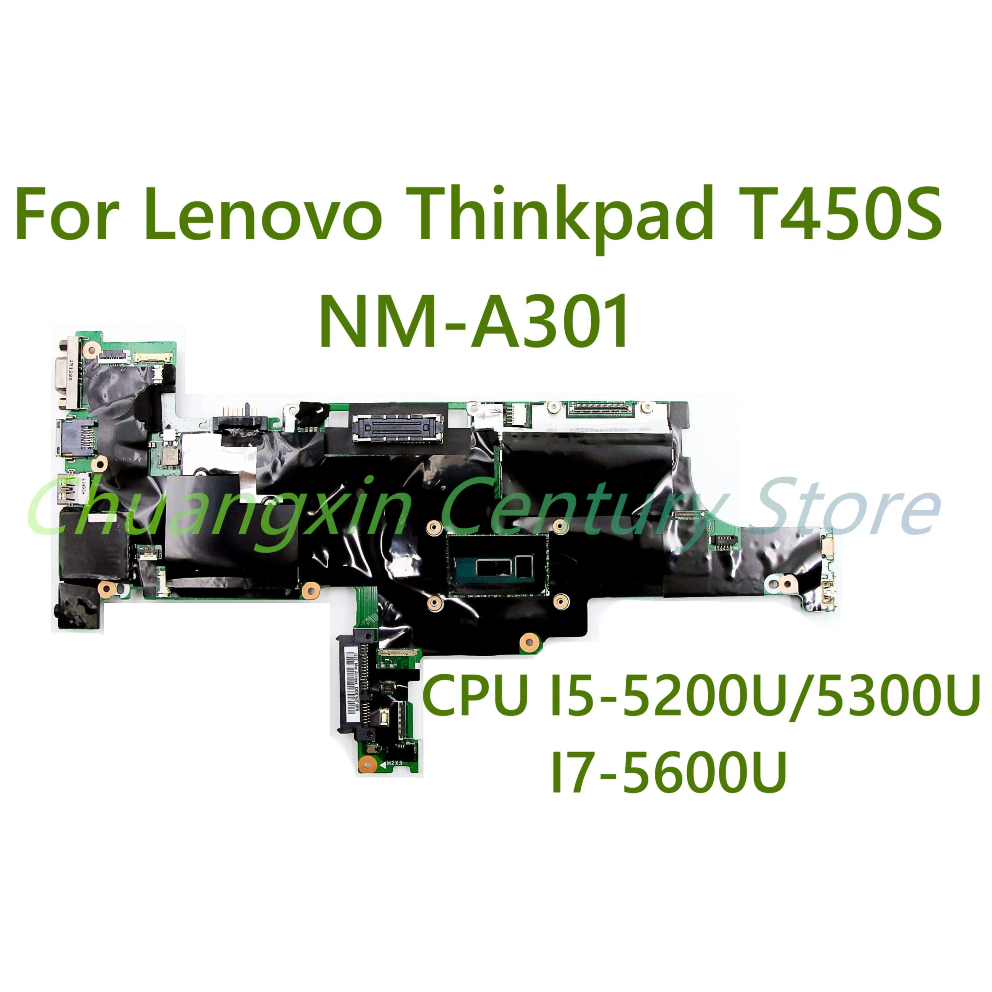 Laptop Motherboard para Lenovo Thinkpad T450s 100 Testado Totalmente Trabalho Nm-a301 I55200u Cpu I7-5600u