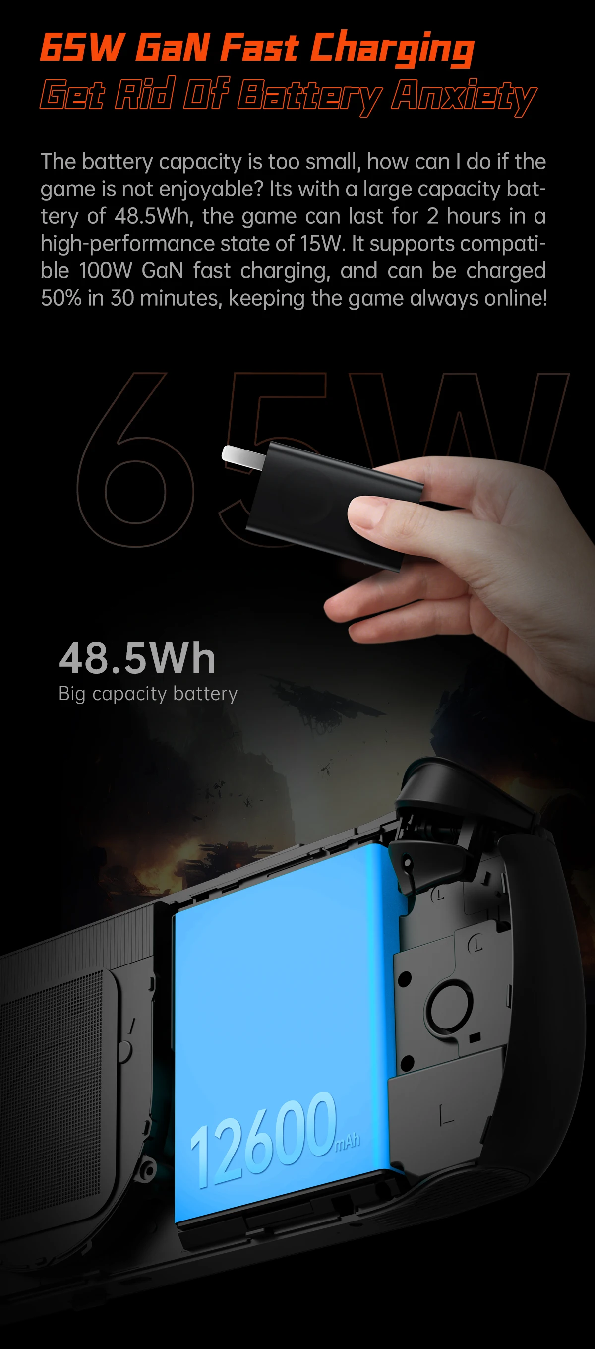 OnexPlayer Onexfly AMD Ryzen 7 7840U 3-in-1 Laptop PC Game Console - 7