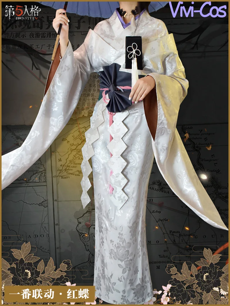 

Vivi-Cos Game Identity V Michiko Gorgeous Refined Kimono Cosplay Halloween Women's Costume Role Play Party Carnival New S-XL